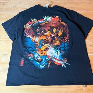 VTG Marvel T Shirt Thor, Captain America, Ironman Mad Engine. Men’s Large